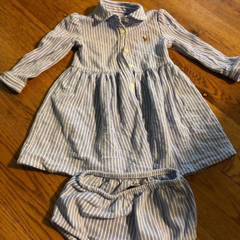 Ralph Lauren 12 mo dress and diaper cover